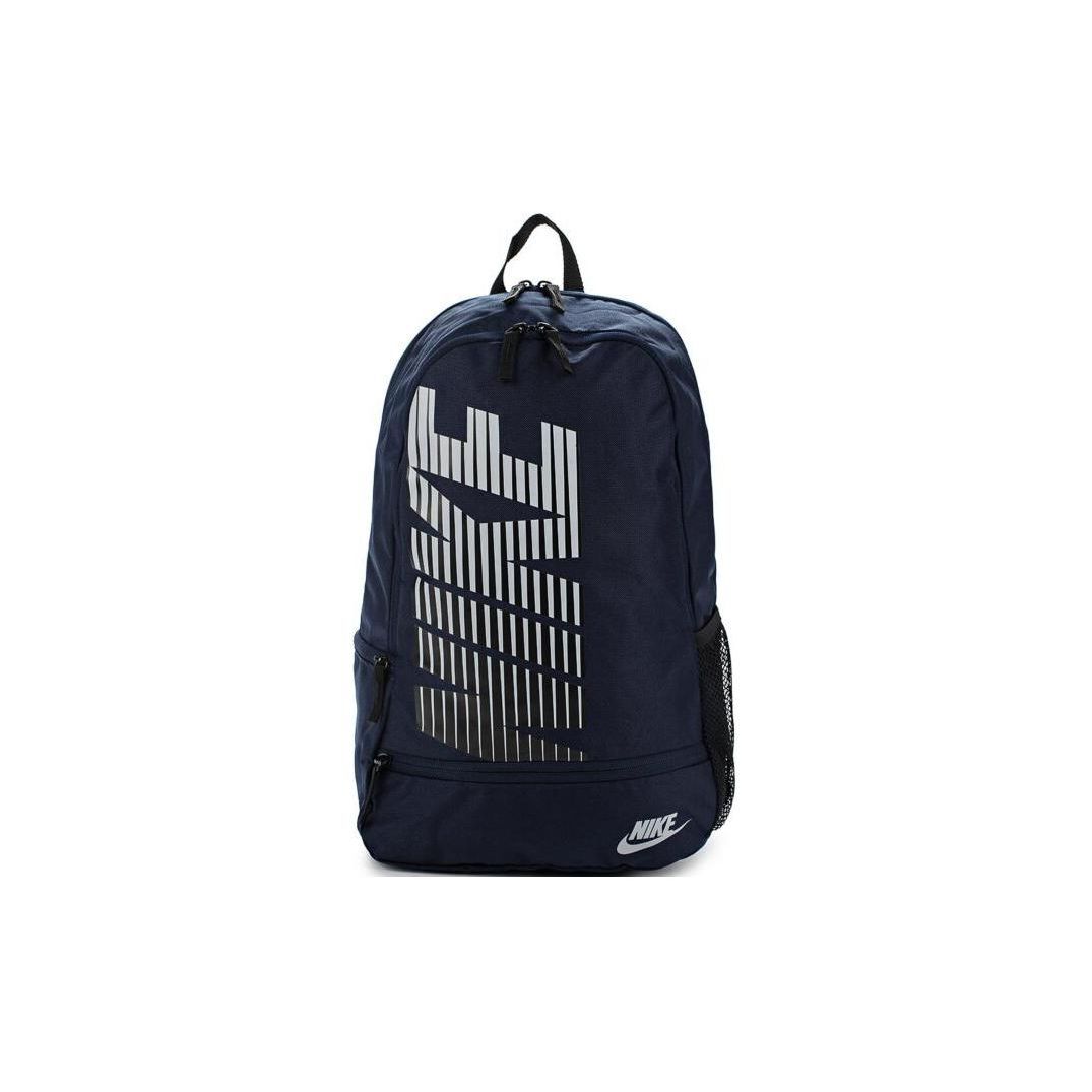 

Nike 30L Classic Large Logo Sports Outdoor Large Capacity Polyester Backpack Unisex Backpack Black BZ9790-451 Navy Black