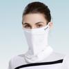 Unisex Full Face Sun Protection Mask Soft Ice Silk Running Sports Mask Adjustable Anti Ultraviolet for Summer Outdoor Activities