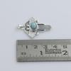Larimar Silver Cross Pendant, 925 Sterling Silver Handmade Jewelry, Unisex Pendant, Spiritual Jewelry Ap7121