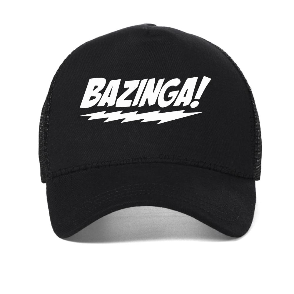 Bazinga letter print cap Summer baseball cap Funny Graphic Adjustable Snapback hats fashion casual Unisex mesh trucker hat