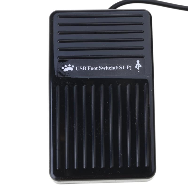Hohe Reaktionsfähigkeit USB Fußschalter USB Fußschalter mit anpassbarer Steuerung für Videobearbeitung und Gaming