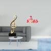Creative Resin Music Note Deer Sculpture Figurine Tabletop Ornament Centerpiece for Desk Fireplace