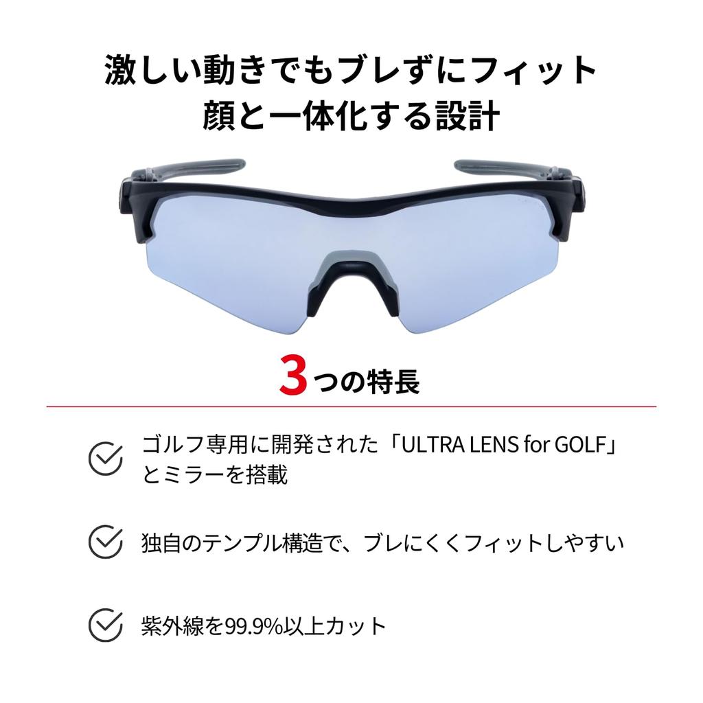 SWANS Sports Sunglasses FACEONE Made in Japan Mirror Lens Matte Black x Matte Gray x Matte Gray Suitable for Running (Swans) FO-3114_MBK Golf,