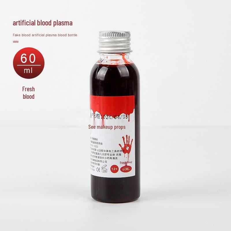 Edible Plasma Fake Blood Spray & Vomiting Blood Capsule for Halloween Makeup & Film Pranks