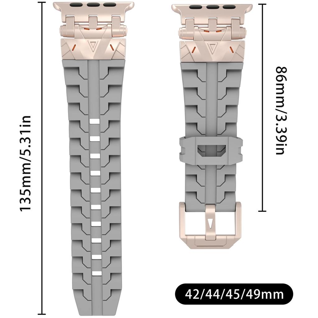 1 szt. Silikonowy pasek do Apple Watch S10 46mm dla Apple Watch Pasek mechaniczny 9 8 7 6 5 4 Ultra 2 49mm 45mm 44mm 42mm Bransoletka Akcesoria do smartwatcha