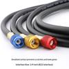 Black High-Pressure Refrigerant Hose R410A Filler Tube Explosion-Proof AC Charging Hose for Home Air Conditioner 800-4000 PSI
