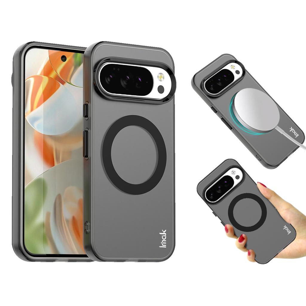 IMAK For Google Pixel 10/10 Pro Case Compatible with MagSafe Candy Color Anti Drop TPU+PET Back Cover