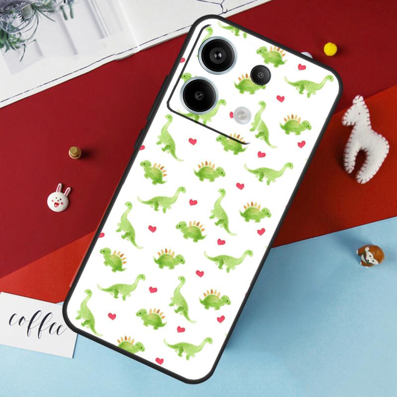 Dinosaur Pattern Case For Xiaomi Redmi Note 14 13 Pro 12 11 10 15 Pro Plus Redmi 15 10C 12C 13C 14C 15C Cover