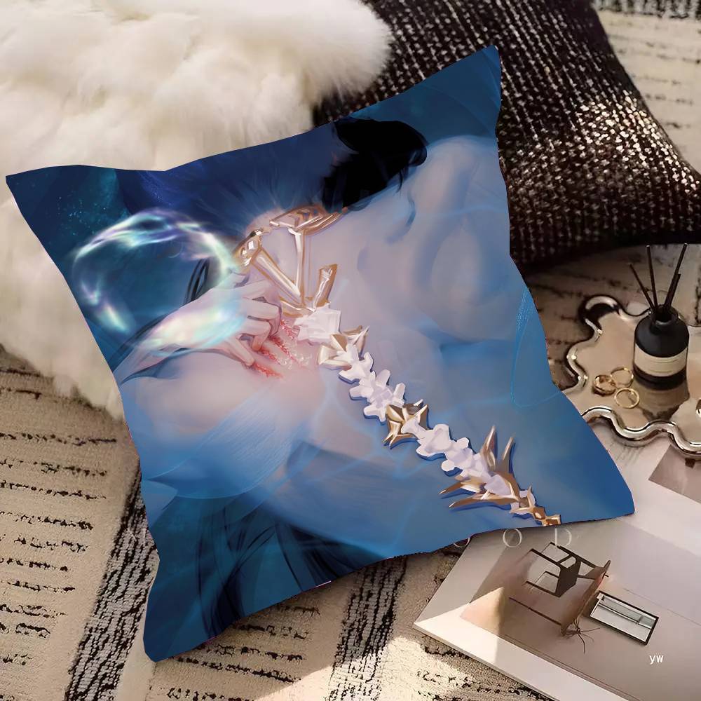 Игра Любовь и Глубокий Космос Рафаэль Наволочка Квадратная Подушка Спальня Диван Отдых Комфорт Подушка Автомобиль Гостиная Домашний Декор 16x16Inch