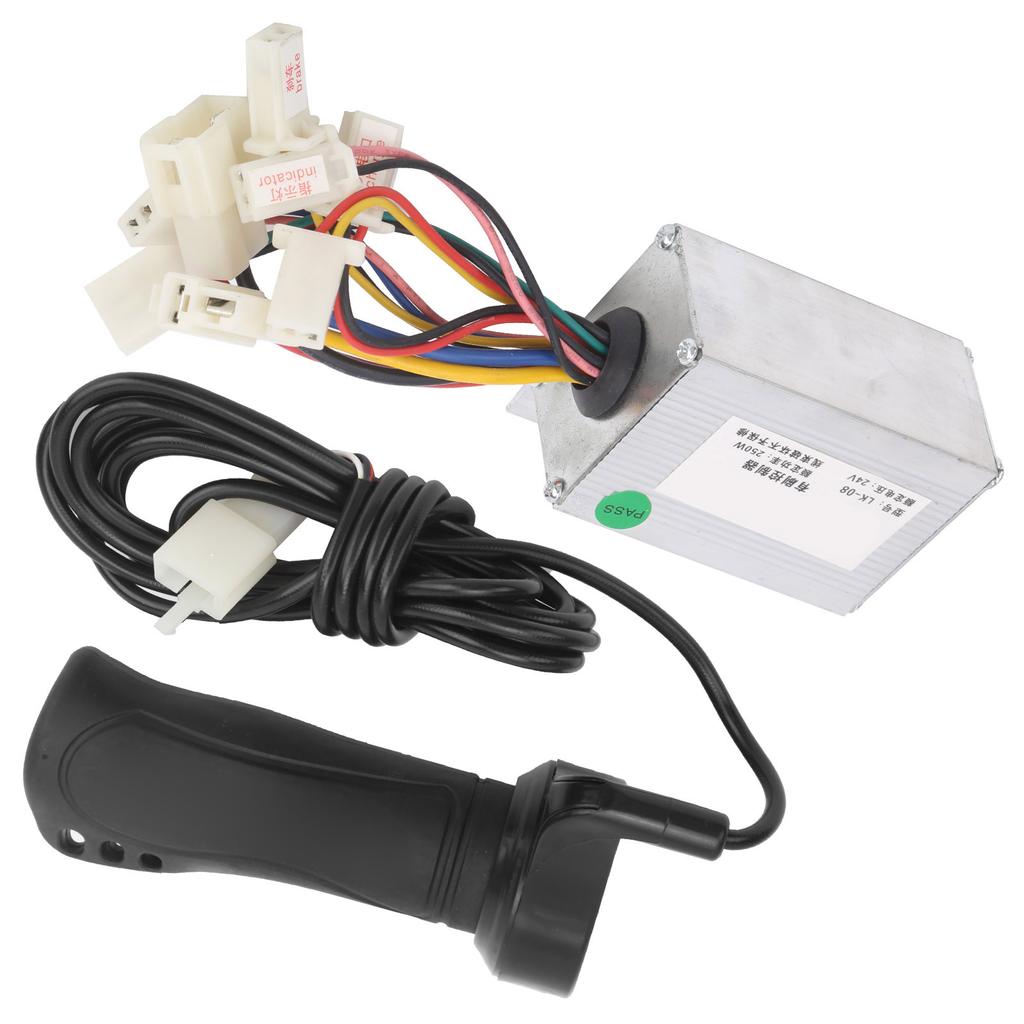 Zestaw kontrolera do hulajnogi elektrycznej 24V 250W Kontroler szczotkowy i manetki do e-roweru