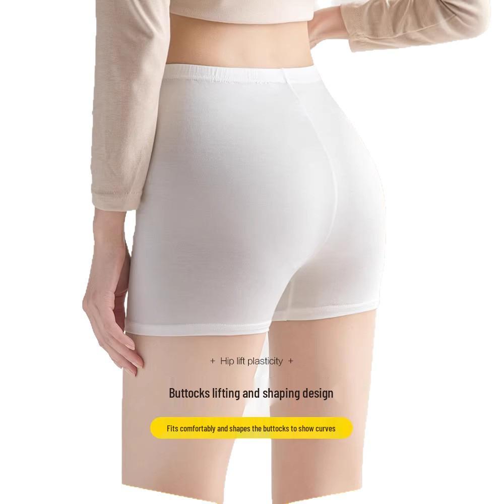 Women's Summer Ice Silk Lace-Trim Safety Shorts