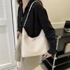 Trendy Pu Tote Bag In Fashionable Black White Or Khaki Ideal For Everyday Use
