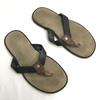 Salvatore Ferragamo Italy Leather Sandals Women’s 8 26.0EE Brown Black Flat(USED)