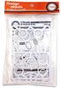 Asuka Model Orange Wheels Forged White Plastic Model Parts 1/24 OW-15