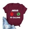 JUSUS iS CALLING Letter Print T Shirt Women Short Sleeve O Neck Loose Women Tshirt Ladies Summer Tee Shirt Tops Clothes