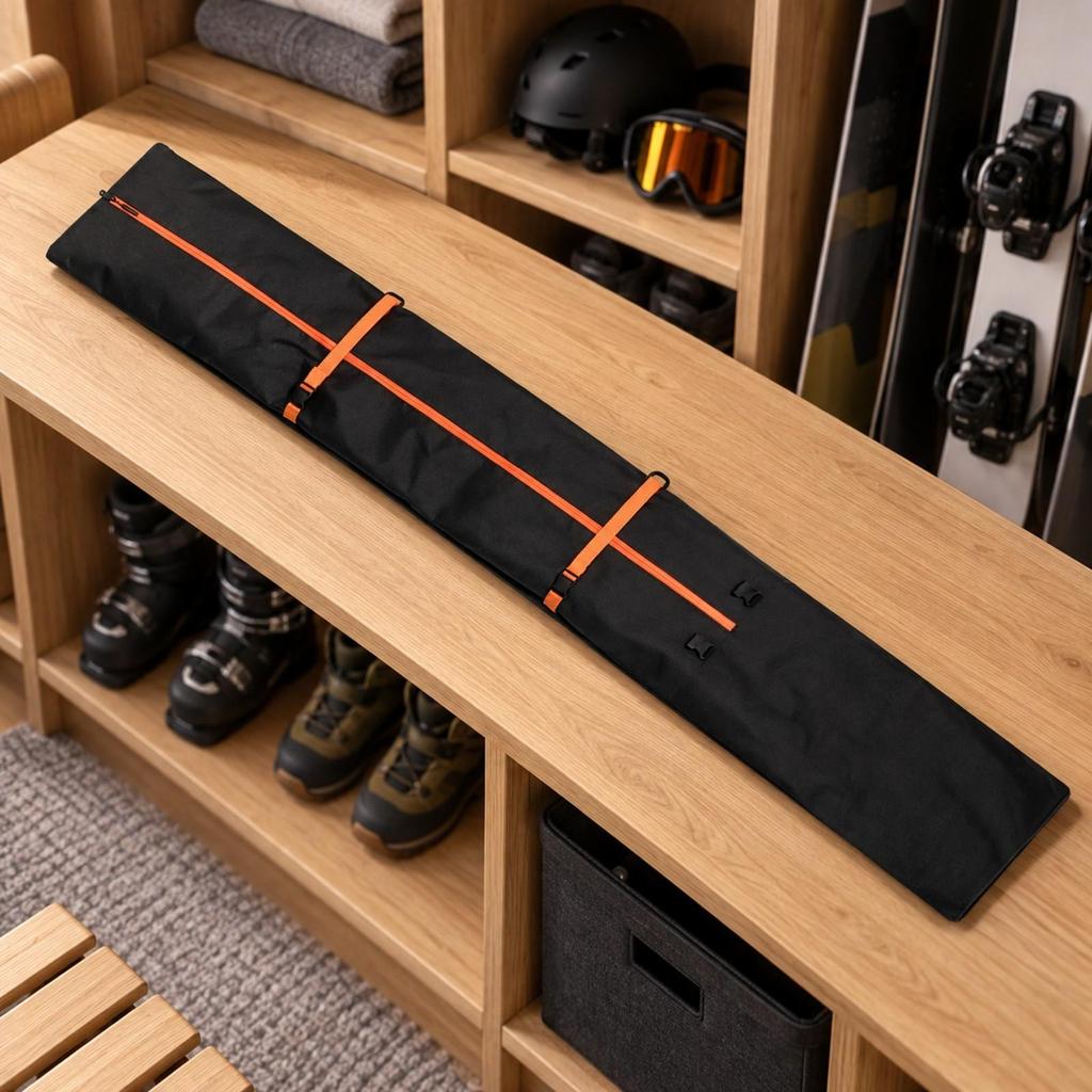 Foldable Ski Storage Bag Compact Waterproof Equipment Portable for Slopes