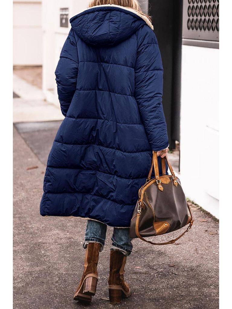 2023 Women's Extra Long Multi-Color Faux Fur Coat for Autumn and Winter