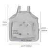 Cozy Pet Cat Carrier Apron Breathable Cat Grooming Apron with Four Fixed Holes for Indoor Outdoor Hanging Chest Bag and Sleeping