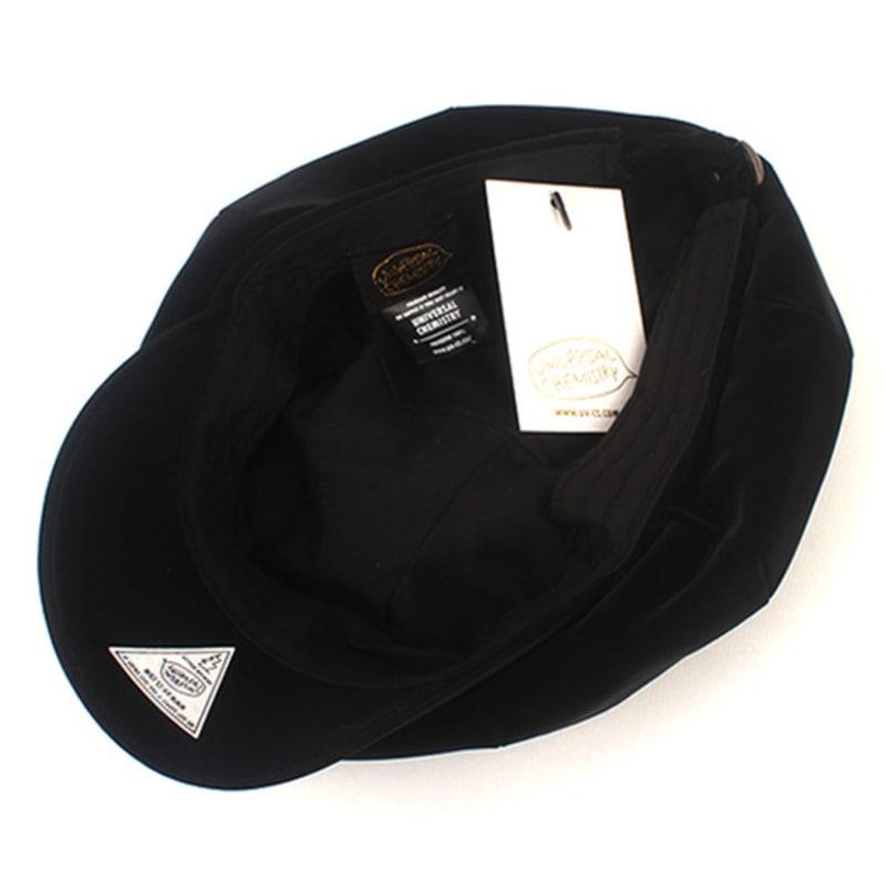 Universal chemistry Shiny Poly Black Newsboy Cap