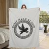 P-Percy J-Jackson Camp Half-Blood Blanket Flannel warm comfort soft plush blanket For Picnic Beds Sofas Homes And Bedrooms