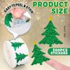 500 Stickers/roll Christmas Tree Laser Packaging Stickers Labels Waterproof Self-Adhesive Decals For Decorations DIY Craft