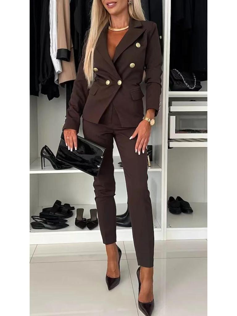 2024 Autumn/Winter European & American Style Slim Fit Suit Jacket: Modern Sophistication for a Stylish Look
