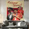 Lamine Yamal Fury Wall Hanging Printed Fabric Blanket Decorative Tapestries for Bedroom Living Room Home Decor