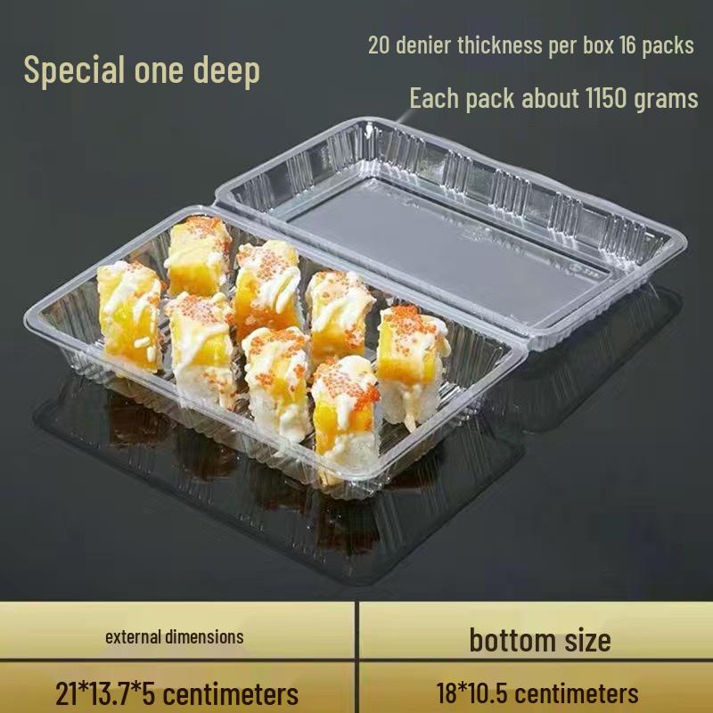 Sushi, Roast Duck, Pastry & Fruit Takeaway Box Set with Free Shipping & 100 Rubber Bands