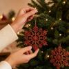 Christmas decoration snowflake pieces Christmas tree ornaments 10pc