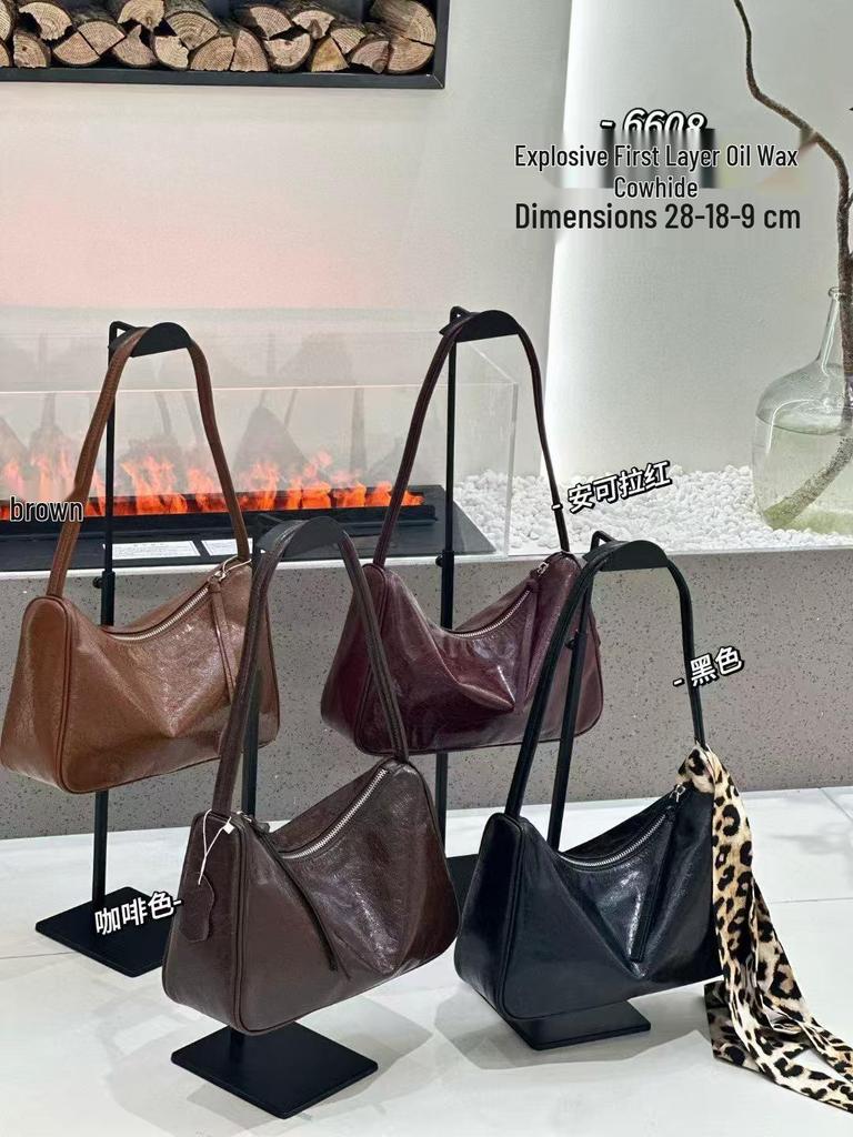 Genuine Leather Women's Crossbody Handbag - 2025 Fashion Large Capacity Dumpling Bag