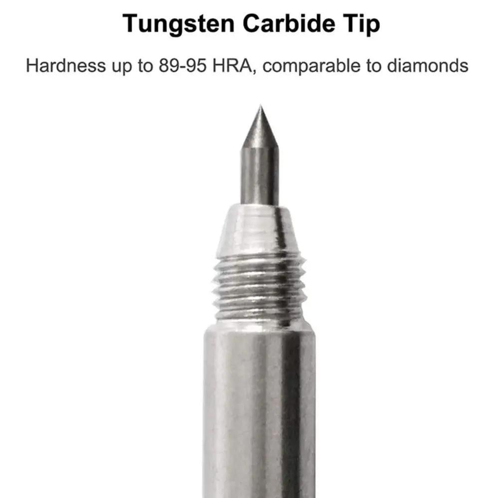 Double-headed Metal Scribe Pen Hand Tools Silver Ceramics Glass Engraving Pen Carbide Tip Cutting Marker Tool Woodworking