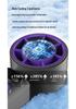 2025 Compact High-Speed Semiconductor Ice Fan with Digital Display and Powerful Wind