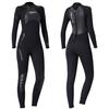 Women's 3mm Neoprene Full-Suit Wetsuit for Diving, Surfing, and Fishing, One-Piece Back Zip, Classic Style, Size XL
