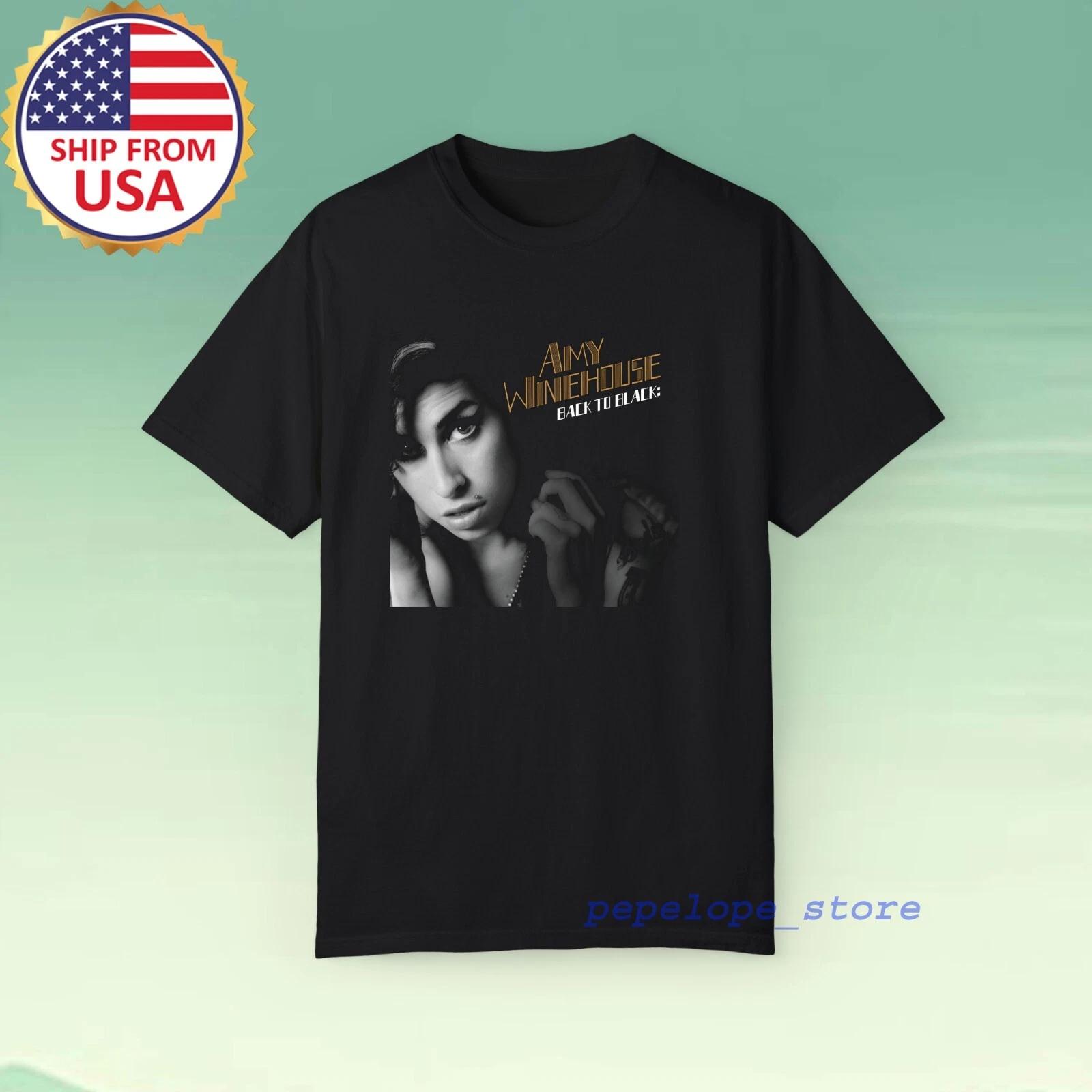 Amy Winehouse Back to Black 2 Men s Black Size S-5XL S