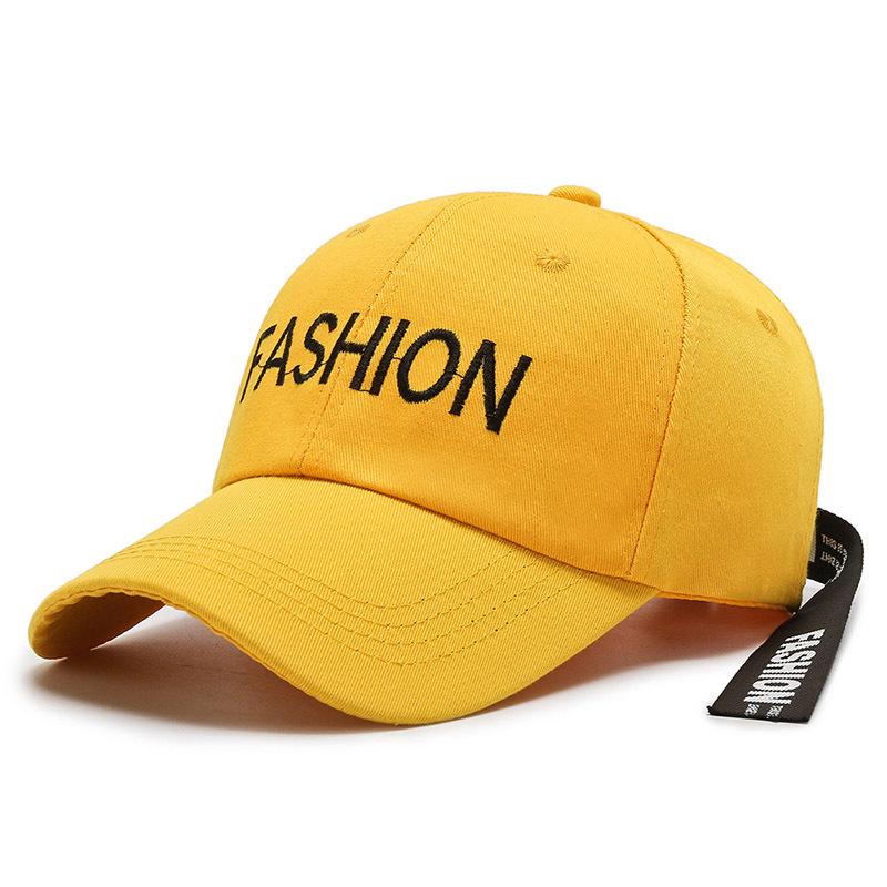 Hat Spring and Autumn New Embroidery Ribbon Baseball Cap Personalized Peaked Hat Outdoor Sun Hat Travel Hat Couple Hat