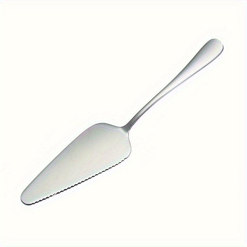 1pc Stainless Steel Cake Shovel Creative Pizza Shovel Fruit Fork Two Tooth Dessert Fork Baking Tool