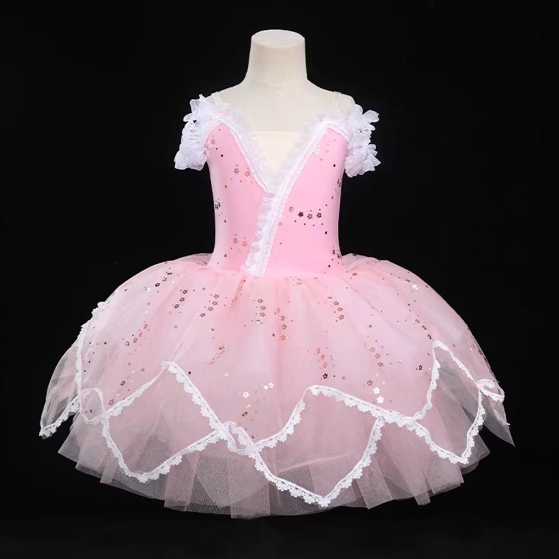 Fashion Ballet Dress Stage Performance Costume Girl's Ballerina Outfit Children's Clothes Ballet Dance Wear Summer Dresses