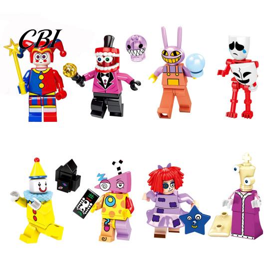 Figure ispirate agli anime 8 Pezzi Personaggi del Circo Cartoni Animati, Modello Animazione in PVC, Decorazione da Scrivania Collezionabile per Casa Ufficio, Set Regalo per Fan