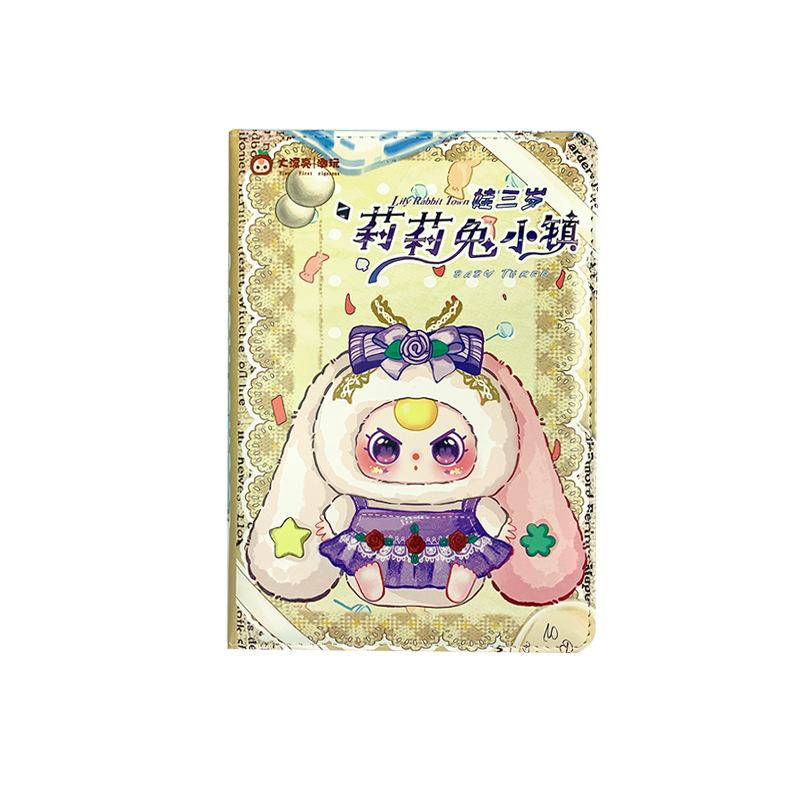 

Милый блокнот A5 из кожи с кроликом Лили, утолщенный блокнот, оригинальный Tide Play, мультяшный, детский, трехлетний, с цветными страницами
