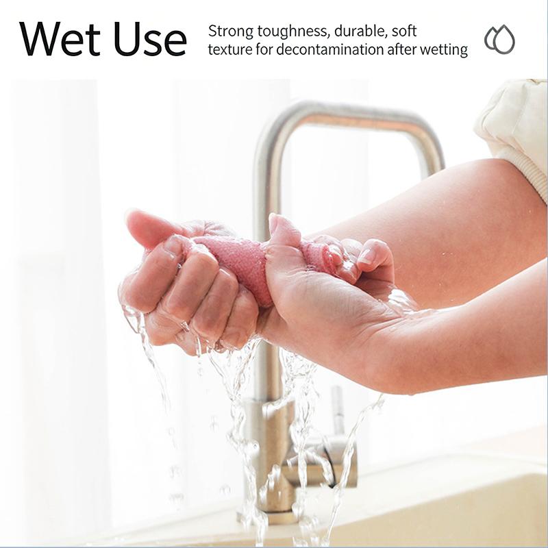 25cm×25cm Lappen Mikrofaserhandtücher Rolle/Ölabweisende Spülschwämme/Spültuch Handtuch/Küchenlappen Handtuch/Küchenreinigung Spültuch