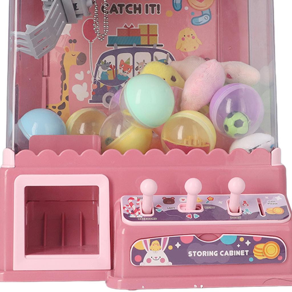 Doll Grabber Machine Cool Light Music Electric Eggshell Grabber Game Toy for Party