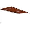 Manual Retractable Awning 600 X 300 Cm Orange and Brown