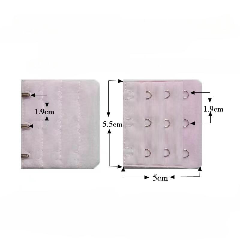 Lot Sexy Women Bra Extenders 3 Rows*3 Buckles Hasps Stainless Steel Hooks Underwear Buckle Women Intimates Accessories