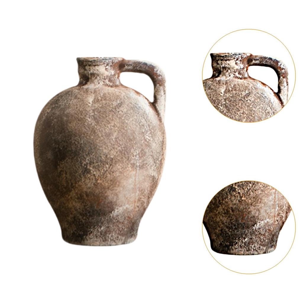 Ceramic Flower Vase Flower Arrangement Vintage Artwork Romantic Gift Plant Container for Farmhouse Dining Cabinet