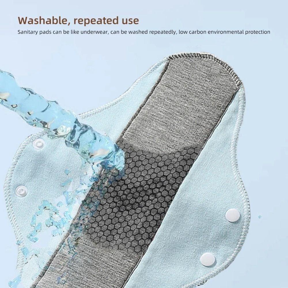 Reusable Menstrual Cloth Sanitary Cotton Panty Liners Durable Monthly Absorbent Menstrual