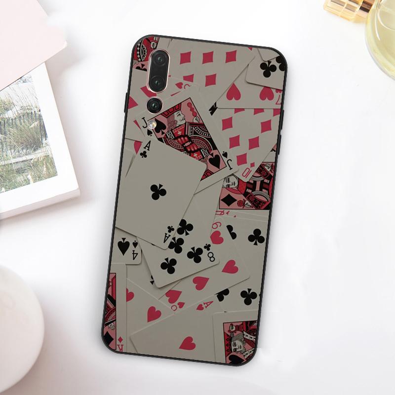 POKER PLAYING CARDS For Huawei Nova Y73 Y72 Y90 Y70 Y60 Y91 Y61 12s 12i 11i 8i 9 10 SE P60 P30 Pro P40 Lite Case