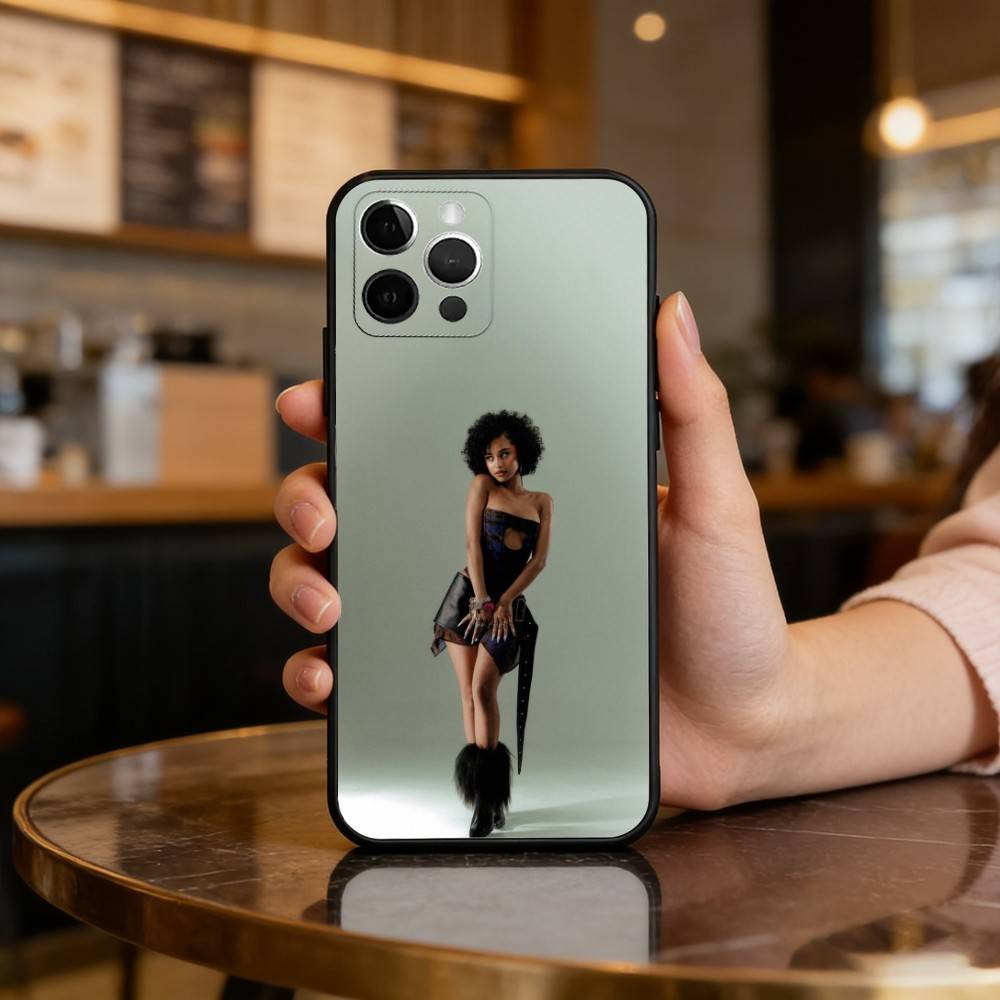 Singer T-Tyla-LA Phone Case For iPhone 17,16,15,14,13,12,11 Plus,Pro Max,Soft Silicone Black Cover