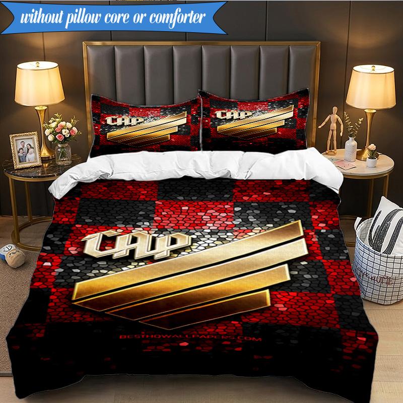 3PCS Athletico Football Club Printed Soft Bedding Set,Including 1pc Duvet Cover And 2pcs Pillowcases Perfect for Bedroom, Dormitory, Fan Gift