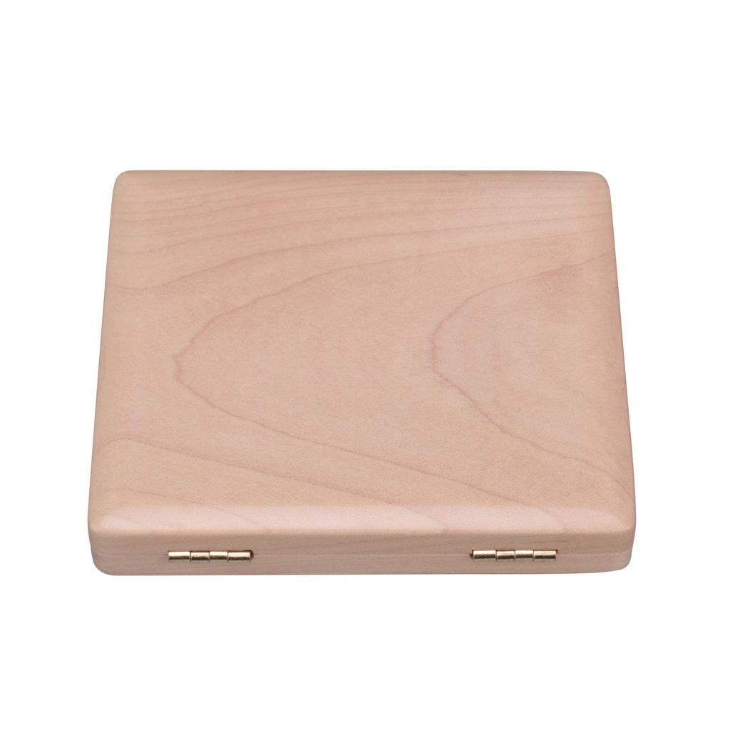 Yibuy Wooden Reed Case for Saxophones, Holds 5 Reeds, Moisture Resistant, Easy Access, Natural Color