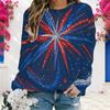 Womens Plus Size Crew Neck Sweatshirt Soft Loose Long Sleeve Casual Leisure Street Daily Pullover